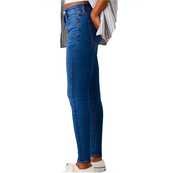 American Eagle Outfitters, Curvy Hi-Rise Jegging, Size 0 Long, Indigo - Picture 10 of 11
